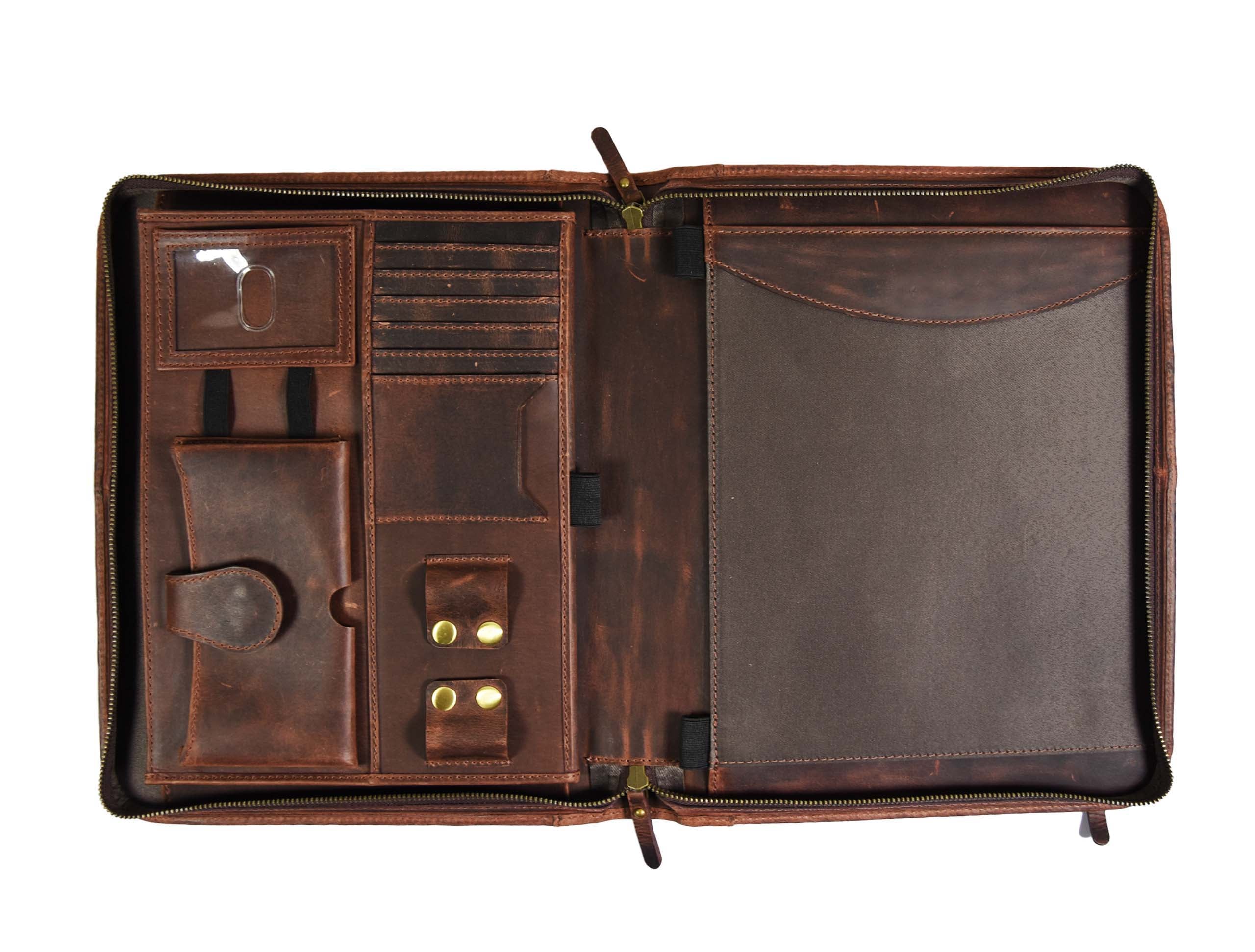 Caraquet Leather Travel Organizer -  Walnut Brown - www.Shopthatapp.com
