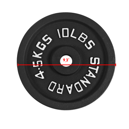 Gewichtsscheiben aus Gusseisen – Standard, Olympisch in Pfund, Kilogramm