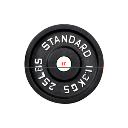 Gewichtsscheiben aus Gusseisen – Standard, Olympisch in Pfund, Kilogramm