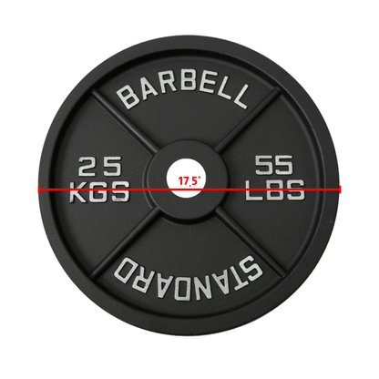 Gewichtsscheiben aus Gusseisen – Standard, Olympisch in Pfund, Kilogramm