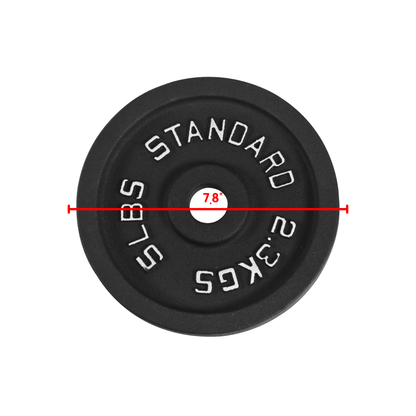 Gewichtsscheiben aus Gusseisen – Standard, Olympisch in Pfund, Kilogramm