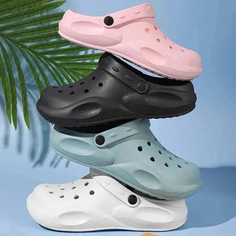 Casual Beach Baotou Sandals Non-slip Garden Clogs Shoes for Summer 2025 - www.Shopthatapp.com