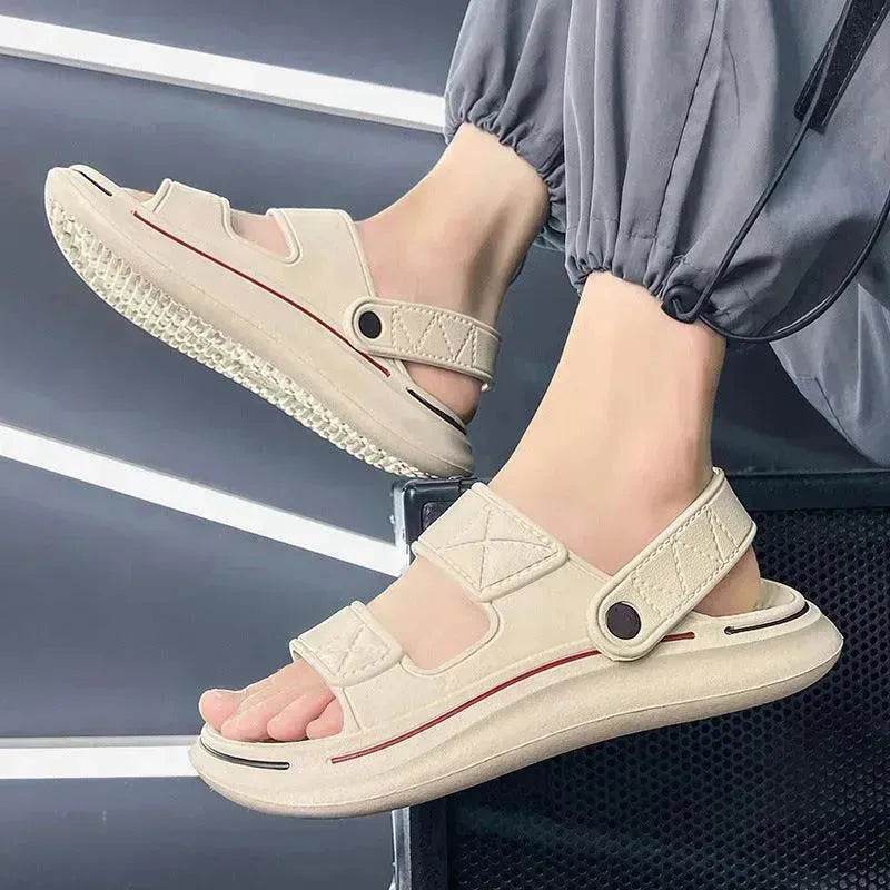 Casual Beach Shoes Non-slip Wear-resistant Platform Couples Sandals - www.Shopthatapp.com