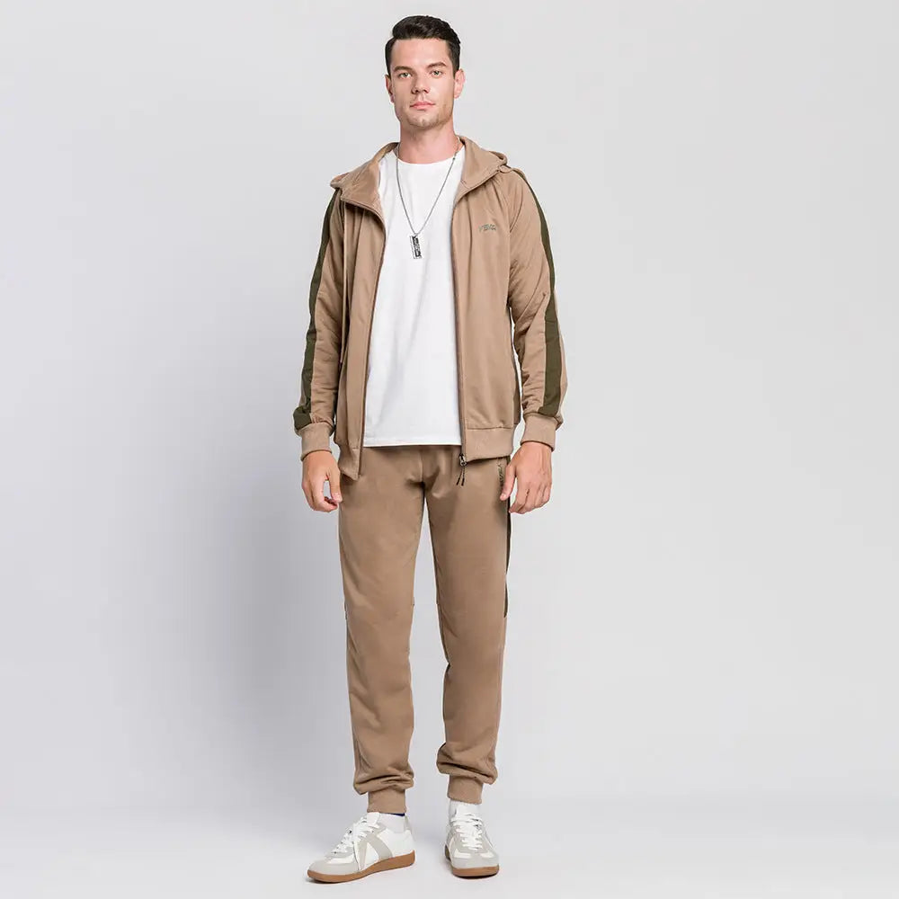 Casual Fashion Hooded Start Sweatshirt Suit Men - www.Shopthatapp.com