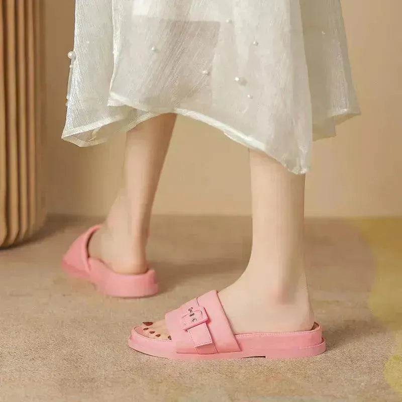 Casual  Flat Thick Sole Slippers for Women - www.Shopthatapp.com