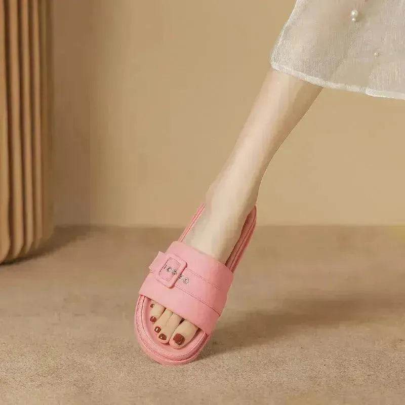 Casual  Flat Thick Sole Slippers for Women - www.Shopthatapp.com