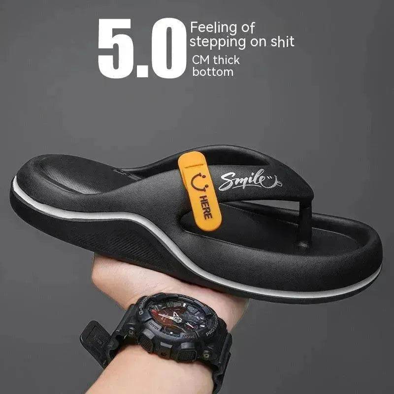 Casual Flip Flops Men's Outer Wear Plus Size All-matching Beach Shoes Men's Slippers - www.Shopthatapp.com