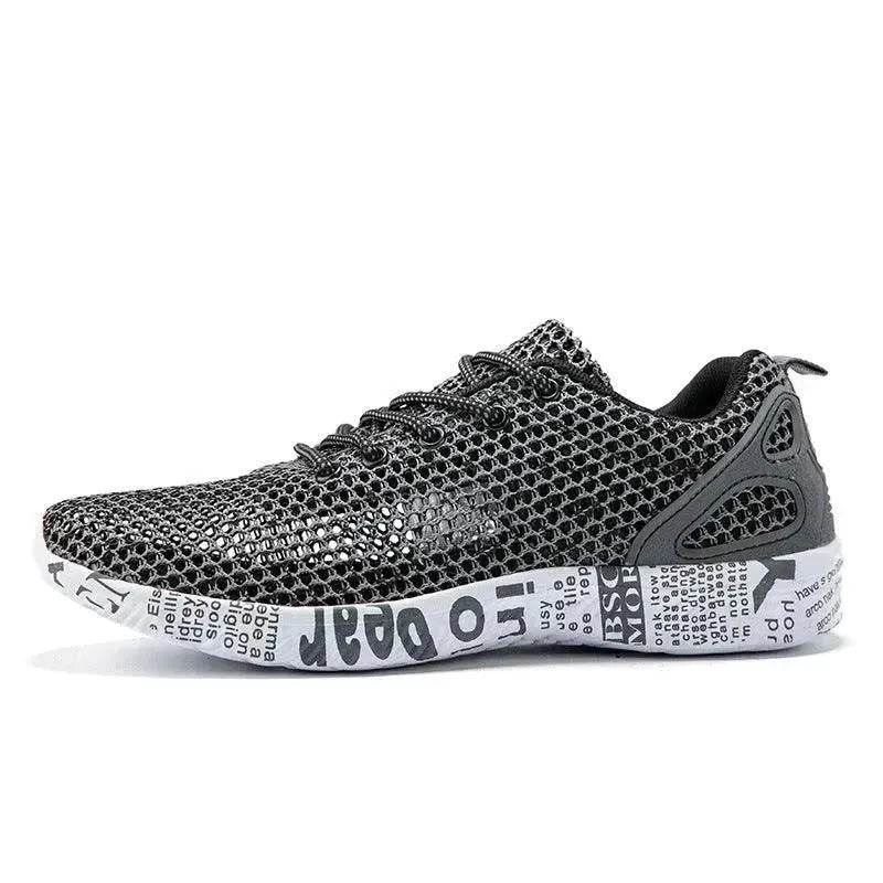 Casual Men's Shoes Breathable Sneakers Match Hollow Lace Board Shoes - www.Shopthatapp.com