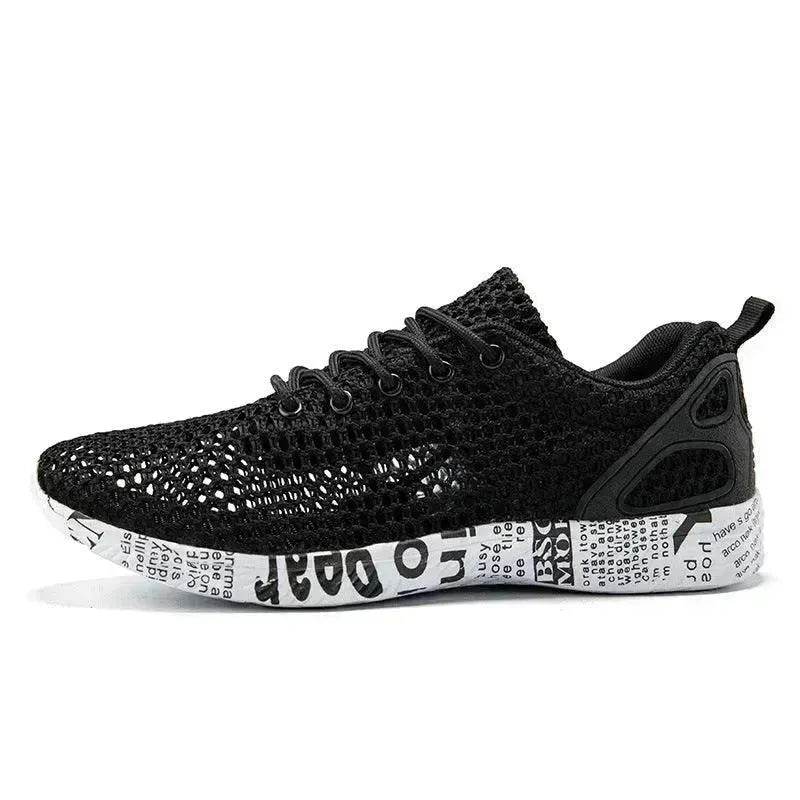 Casual Men's Shoes Breathable Sneakers Match Hollow Lace Board Shoes - www.Shopthatapp.com