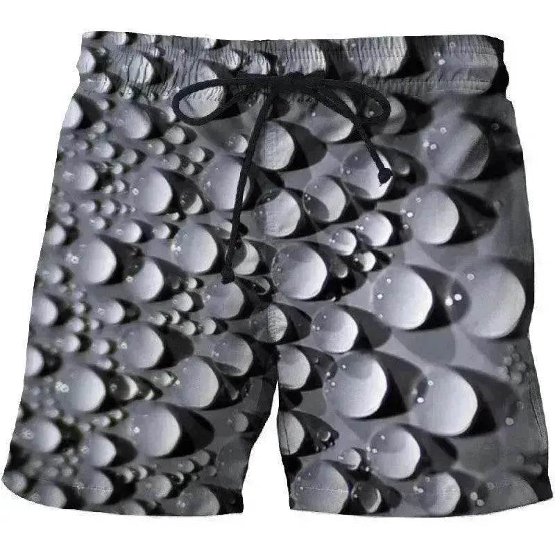 Casual Shorts With Printed Pockets On Both Sides - www.Shopthatapp.com