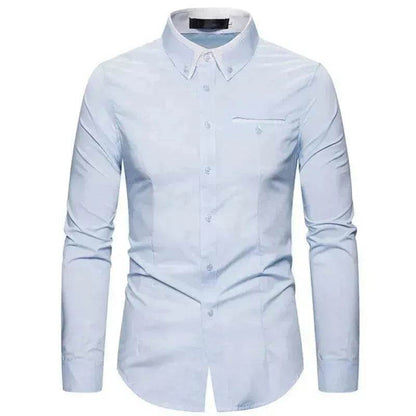 Casual Slim Fit Plus Size Long Sleeve Shirt - www.Shopthatapp.com