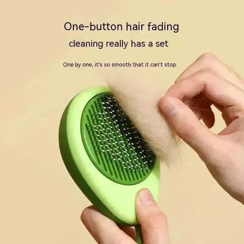 Cat Brush Hair Remover Cleaning Avocado Shaped Dog Grooming Tool Pet Combs Brush Stainless Steel Needle Pet Cleaning Care - www.Shopthatapp.com