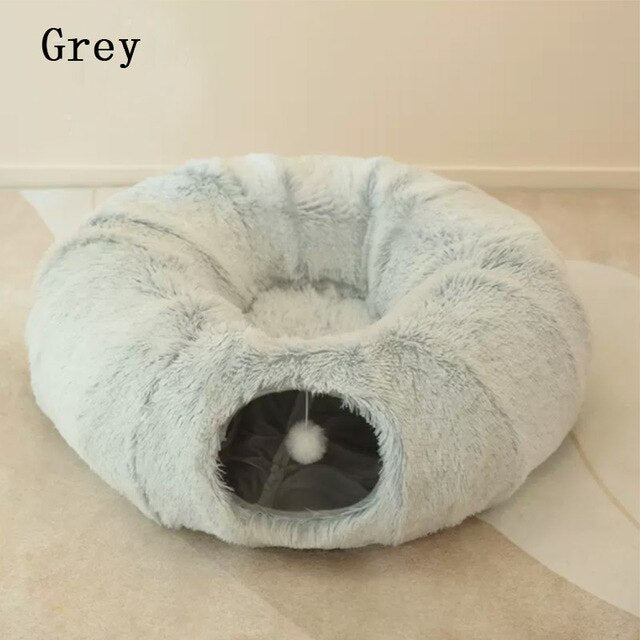 Maison de lit pour chat Donut 2 en 1