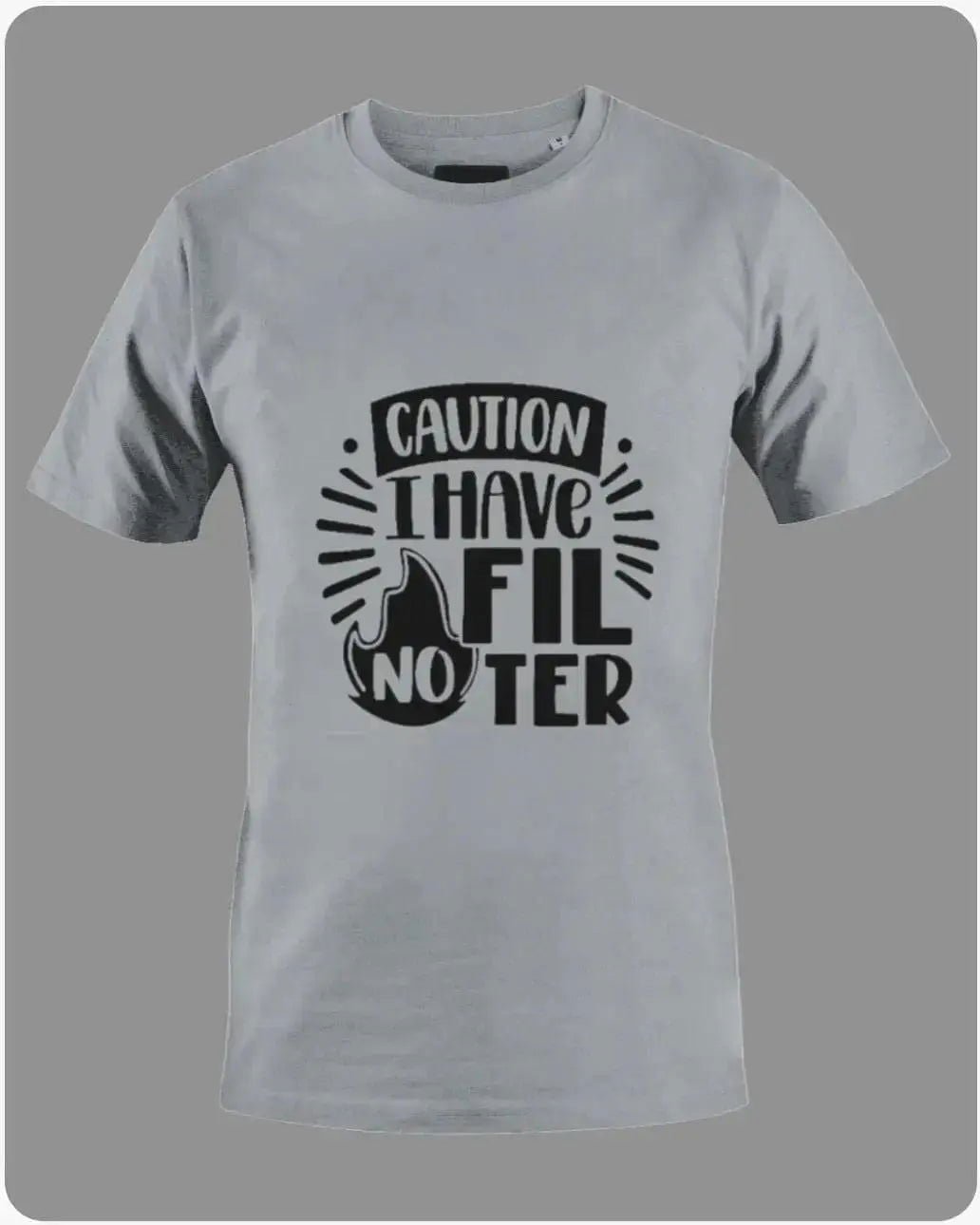 Caution No Filter T-Shirt by MK Smith's Shop - www.Shopthatapp.com