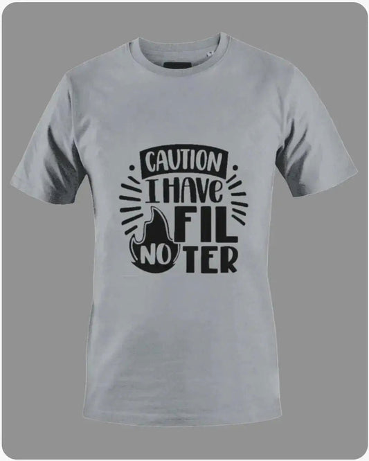 Caution No Filter T-Shirt by MK Smith's Shop - www.Shopthatapp.com