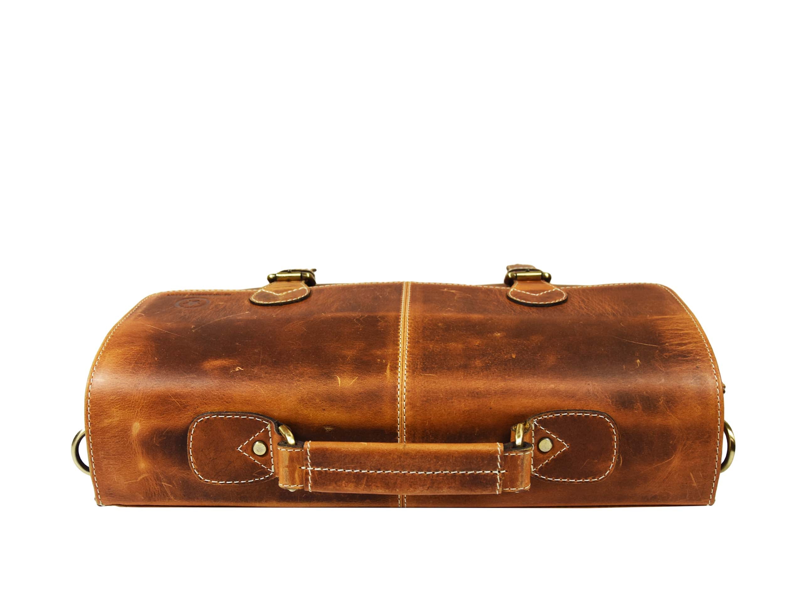 Cavendish Leather Office Bag - Caramel Brown - www.Shopthatapp.com