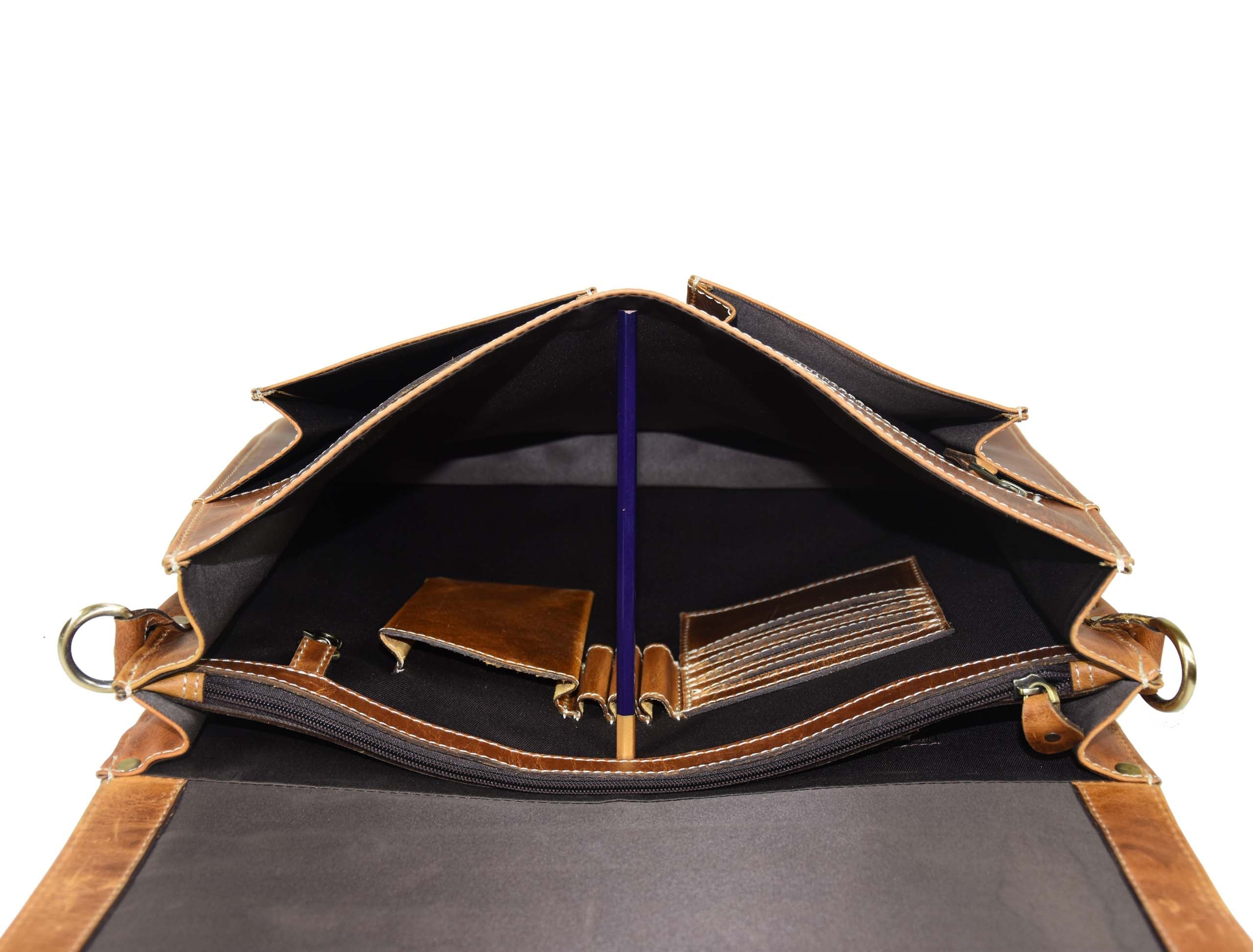 Cavendish Leather Office Bag - Caramel Brown - www.Shopthatapp.com