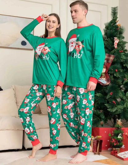 Christmas Pajamas For Family Matching Family Christmas PJs Sets Santa Claus Printed Top Sleepwear - www.Shopthatapp.com
