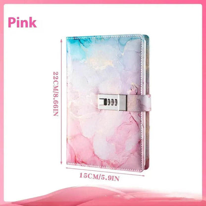 A5 Password-protected Noteboy Diary With Lock Creative Trend Journal Book Student Smart  Notepad Stationery Leather Notebook - www.Shopthatapp.com