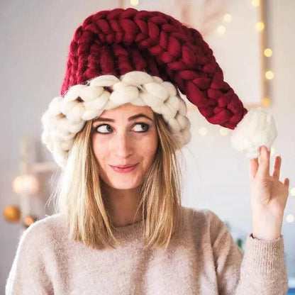 Christmas Plush Hat With Pompom Cute Winter Hat For Women Men Child - www.Shopthatapp.com