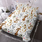 Kids' Duvet Cover Sets Animals Pastel Duvet Covers Cartoon Dogs Paws Pattern Bed Sets 3 Pieces 1 Duvet Cover And 2 Pillow Cases Cute Puppy Dogs Bedding For Kids - www.Shopthatapp.com