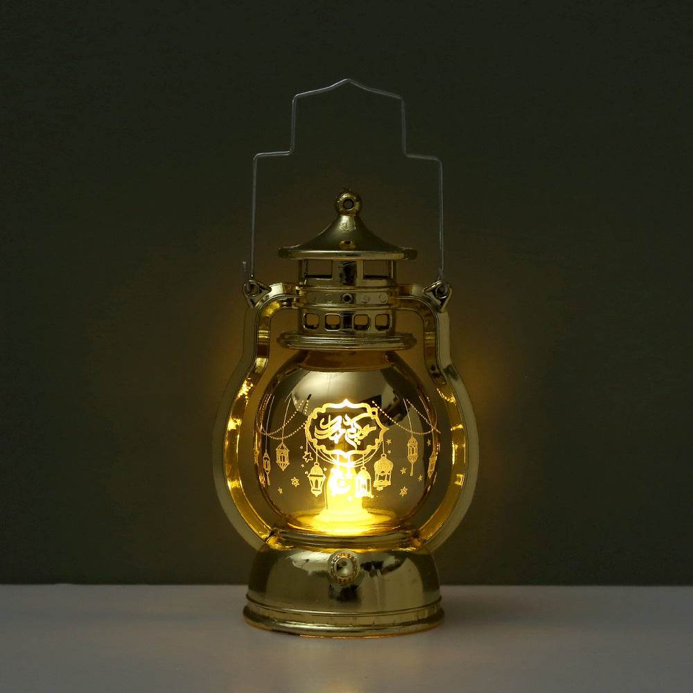 Ramadan Eid Mubarak Lantern Led Lights Party Decor Kids Gifts Middle East laser carved lantern - www.Shopthatapp.com