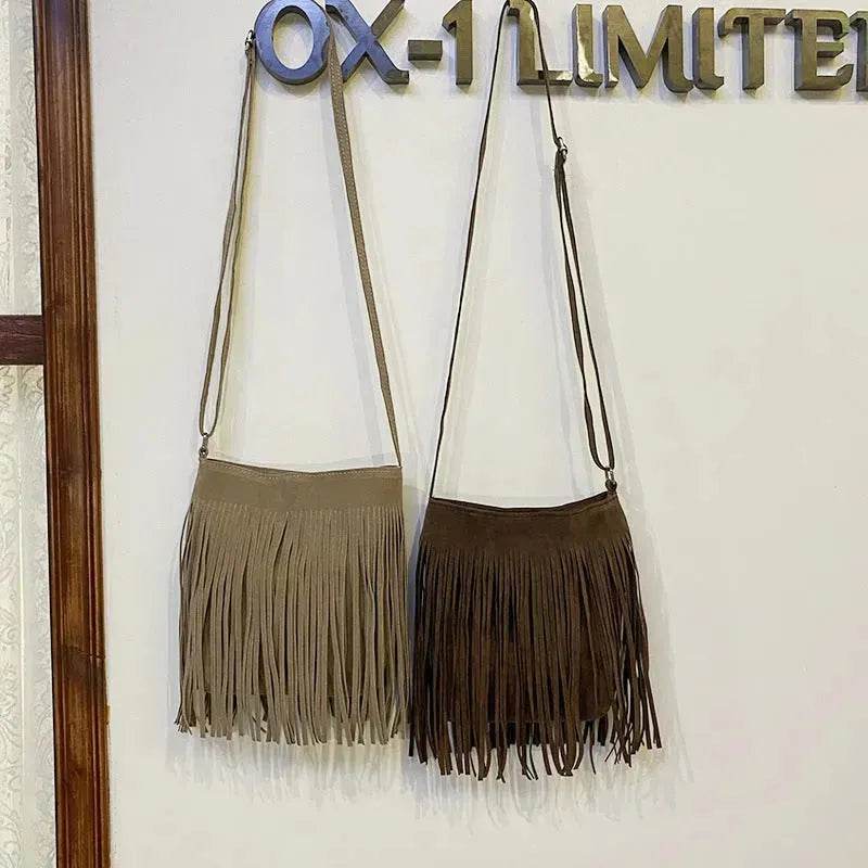 Artistic Tassel fringe Messenger Bag Simple And Popular Shoulder Bag - www.Shopthatapp.com