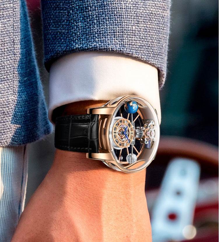 Men's Hollowed-out Quartz Watch - www.Shopthatapp.com