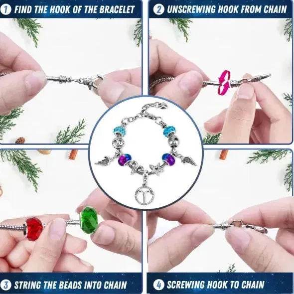 Advent Calendar 2024 Girls Zodiac Constellation Bracelet Making Kit, 24 Days Countdown Christmas Advent Calendar With 2 Sets DIY Bracelets, Horoscope Gifts For Girls TeensAge 5-18 - www.Shopthatapp.com