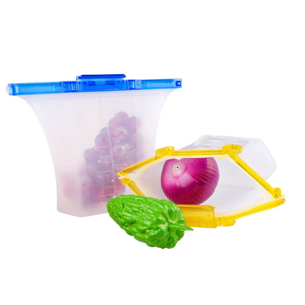 10pcs Kitchen Refrigerator Silicone Food Storage Bag - www.Shopthatapp.com
