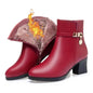 Velvet Thermal Non-slip Middle-aged And Elderly Female Boots - www.Shopthatapp.com