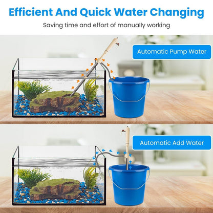 Powerful Electric Aquarium Vacuum Gravel Cleaner - www.Shopthatapp.com