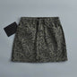 Leopard Print Mini Denim Skirt Women's High Waist Pencil Skirt - www.Shopthatapp.com