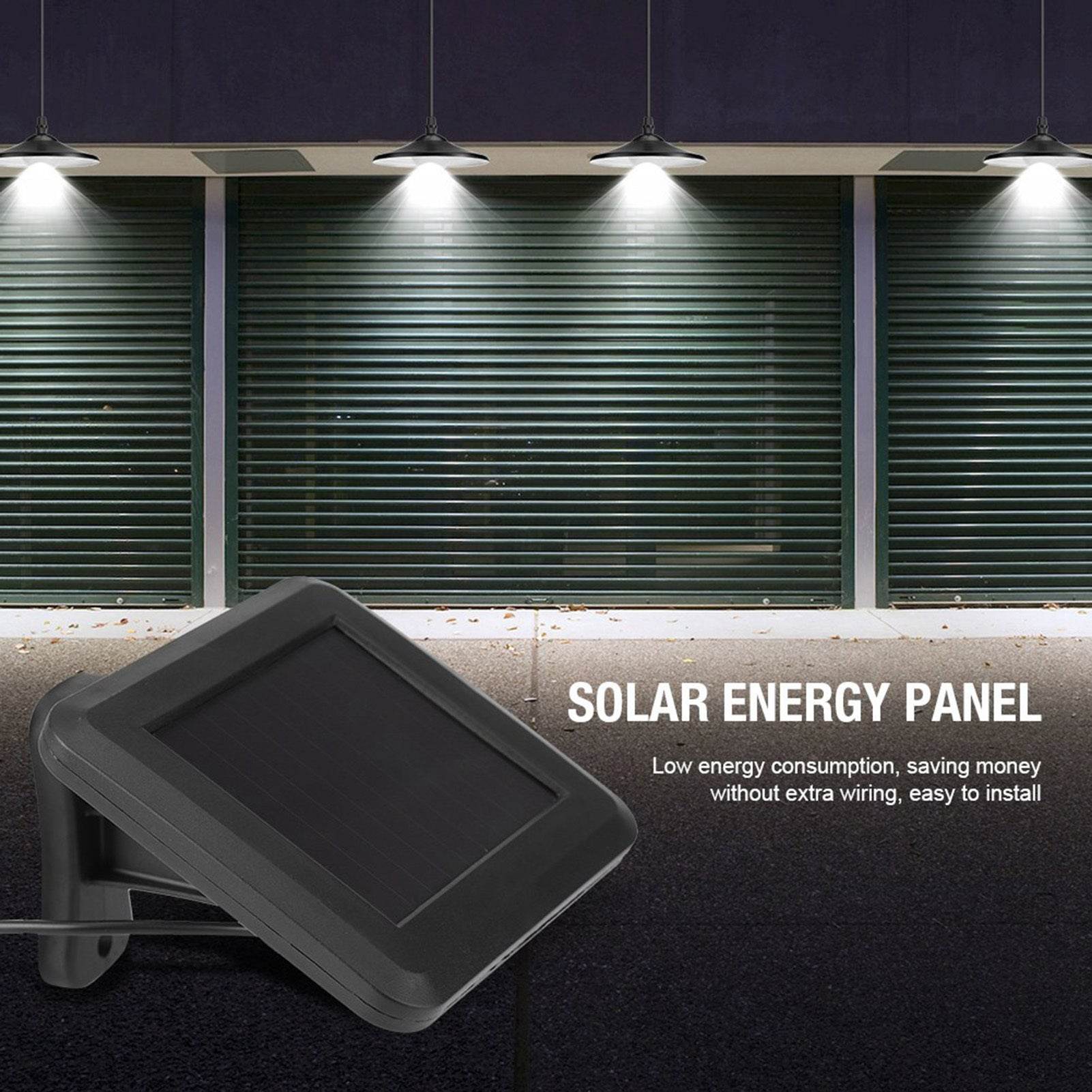 Solar Powered Garden Patio Pendant Light Remote Control Hanging Lamp Decking - www.Shopthatapp.com