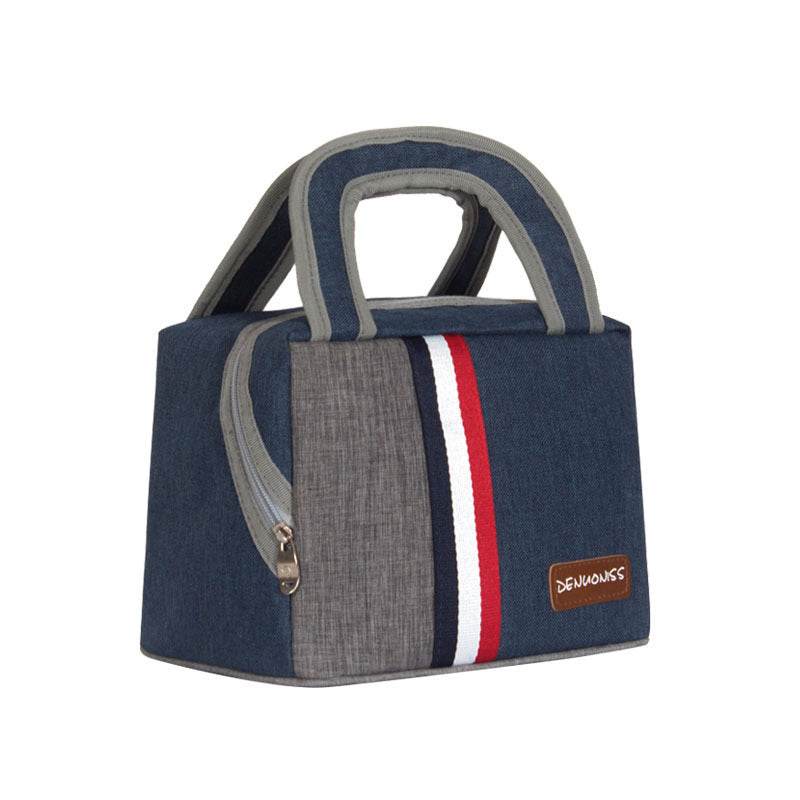 Women Fashion Thermal Insulated Denim Work Lunch Bag - www.Shopthatapp.com