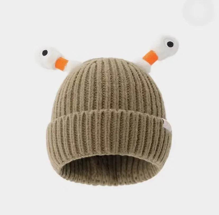New Cute Luminous Fall Winter Warm Ear Protection Wool Cartoon All-matching Knitted Beanie Hat - www.Shopthatapp.com