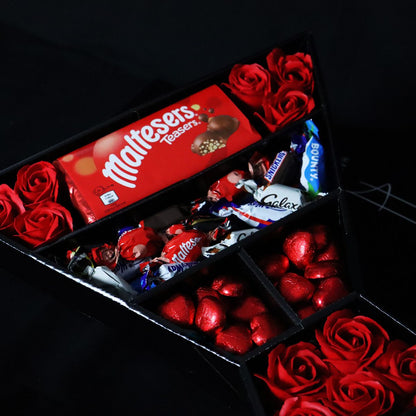 Celebrations Signature Chocolate Bouquet With Red Roses-Food and beverage-www.Shopthatapp.com-HamperWell