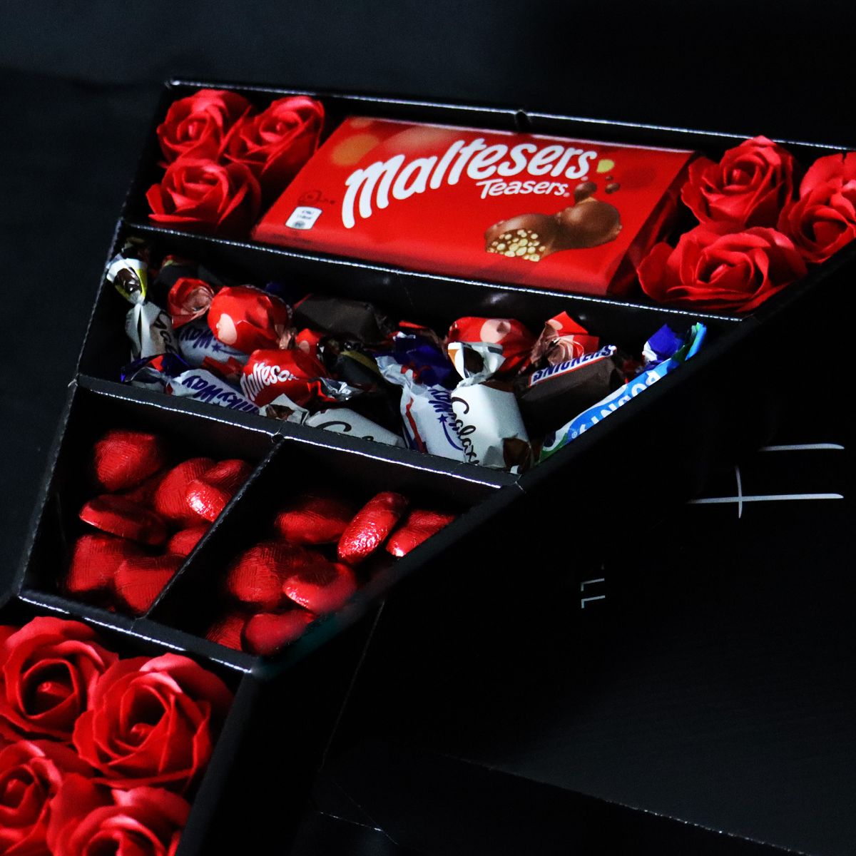 Celebrations Signature Chocolate Bouquet With Red Roses-Food and beverage-www.Shopthatapp.com-HamperWell