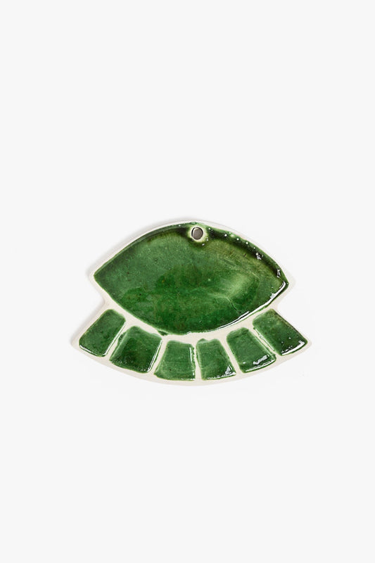 Ceramic Wall Ornament Set of 4- Deep Green - www.Shopthatapp.com