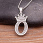 Letter Pendant with Chain - Silver