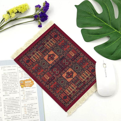 Office mouse pad, Suede fringe mouse pad Hot rubber  Bohemian style - www.Shopthatapp.com
