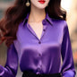 Professional Office Business Retro Unique Chic Satin Silk Blouse shirt Top for women - www.Shopthatapp.com