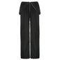Solid Color High-waisted Zipper V Loose Straight Pocket Street fashion Cargo Pants Women - www.Shopthatapp.com
