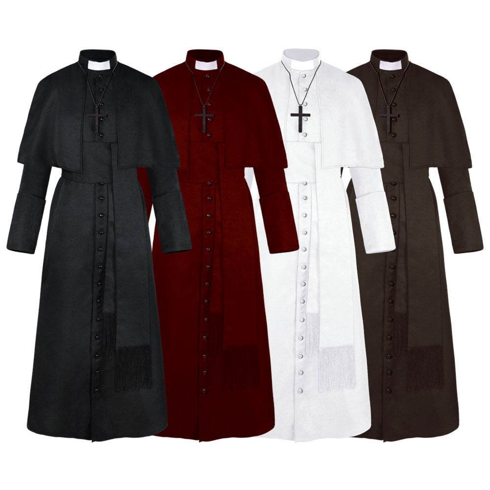 Halloween Priest Medieval Retro Cosplay Costume - www.Shopthatapp.com