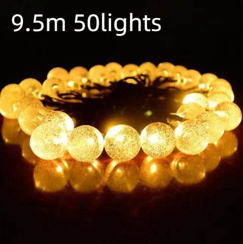 Crystal solar power of the led lamp string lights christmas lights solar garden outdoor decoration for christmas - www.Shopthatapp.com