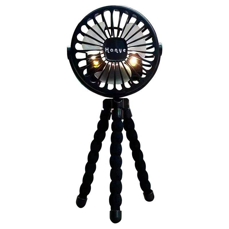 USB Powered summer heat Handheld fan with stand and Night light - www.Shopthatapp.com