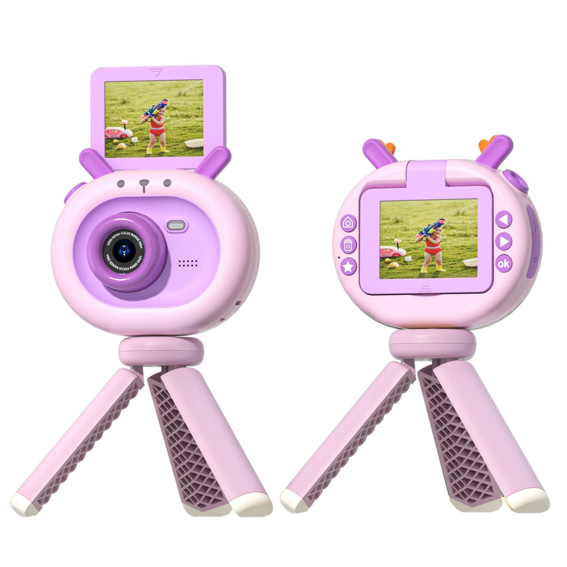 180-degree Flip-screen Children's HD Digital Camera - www.Shopthatapp.com