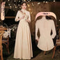Champagne Wedding Bridesmaid Long Summer Dress - www.Shopthatapp.com