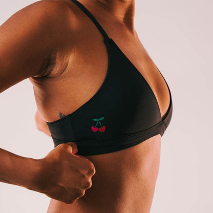 Cheeky Cherry Ultra Smooth Triangle Bralette Swimwear - www.Shopthatapp.com