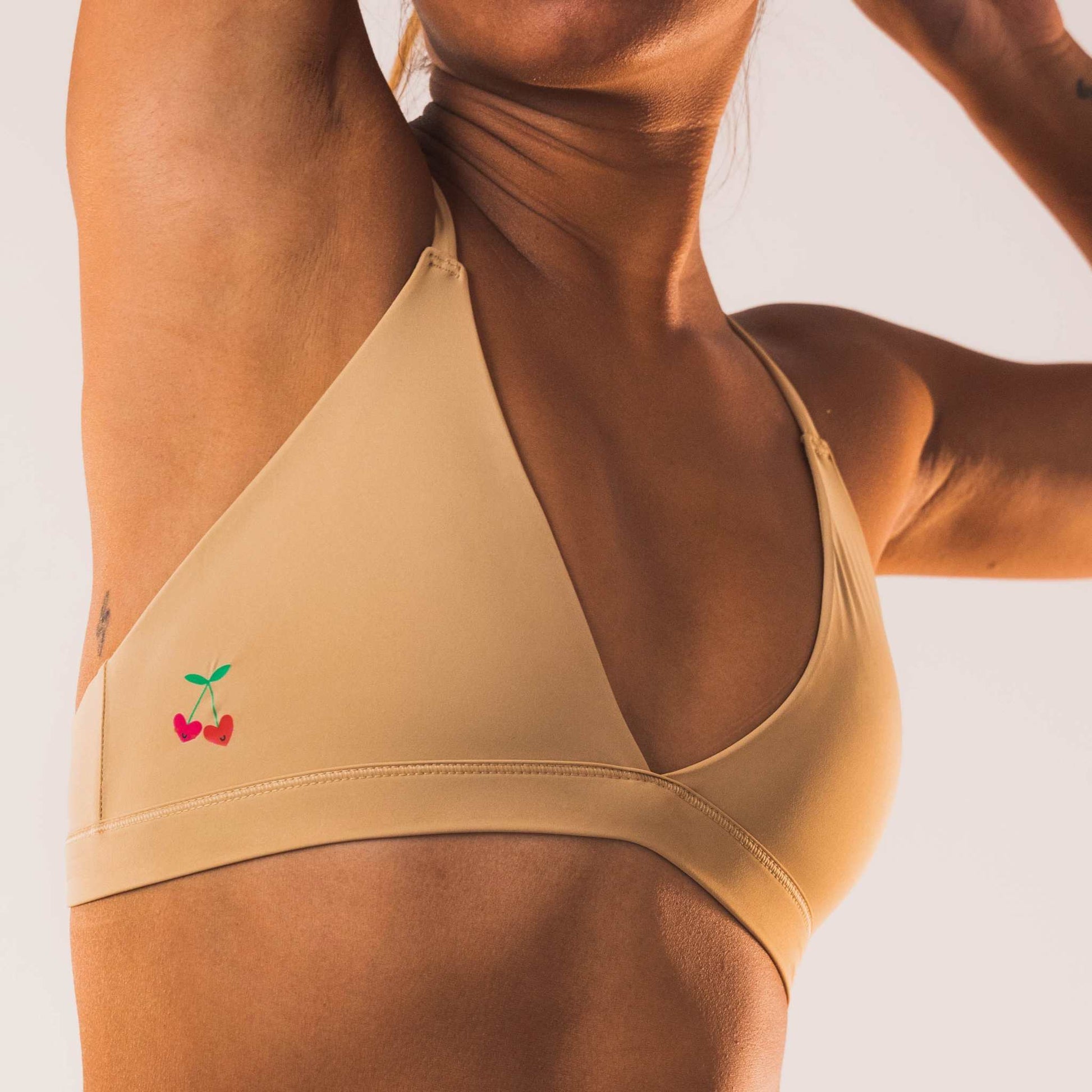 Ultra Smooth Triangle Bralette-Him and her Swimwear-www.Shopthatapp.com-Cheeky Cherry